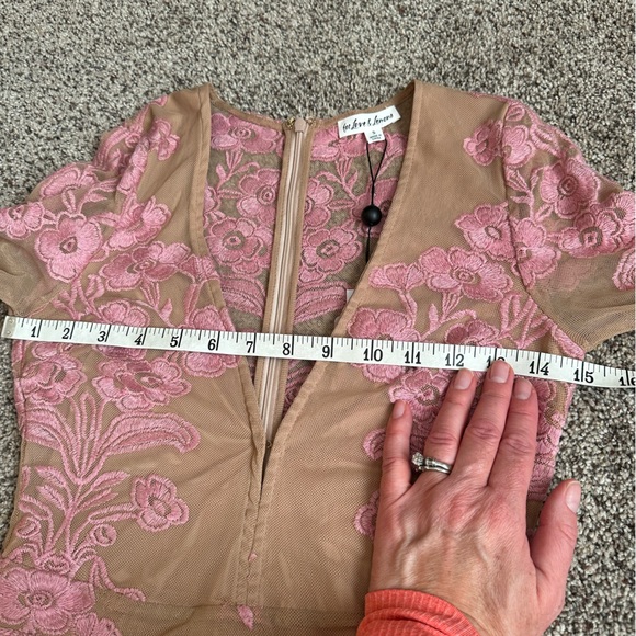 For Love & Lemons Temecula Mini Dress Rose Embroidery (no longer has tags) - Picture 5 of 13